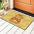 thumbnail image 1 of Yellow Cartoon Eat Sleep Game Controller Rugs Doormat, Non-Slip Machine Washable Carpets Floor Door Mat , 36" x 24", 1 of 7