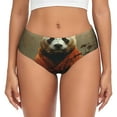 thumbnail image 1 of Balery Jungle Meditating Panda Ropa Interior de Algodón para Mujer con Dibujo – Braguitas Cómodas y Elásticas, Estilo Clásico-Small, 1 of 6