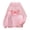 Pink, variant on Love Heart Skeleton Hand Pink Pullover Hoodie Unisex Graphic Sweatshirts Pink Size M