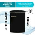 thumbnail image 6 of Conserv 3.2 cu. ft. Retro Convertible Refrigerator-Freezer Frost Free in Black, 6 of 12