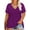 E4627-Sequin Purple, variant on CASSIE LIZ Plus Size Tops Summer Womens Shirts V Neck Fashion Short Sleeve Tee Loose Fit Tunics Spring Blouses Casual Pullover Casual Pullovers Floral/Tie Dye/Leopard/Patriotic/Striped/Solid (XL-5XL)
