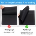 thumbnail image 7 of Tripumer 12 Pcs Self-Stick Pads Sticky Notes Self-Stick Pads 3 x 3 inch Reliable Adhesive Notepads for Office Home Use Black, 7 of 7