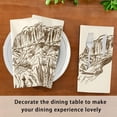 thumbnail image 7 of GZHJMY Desert Cowboy Riding Satin Napkins 20x20 in,Soft Washable Cloth Dinner Napkins Square Table Napkins Decor for Party Wedding Banquet and Dinner 1PCS Decorative Washcloths, 7 of 7