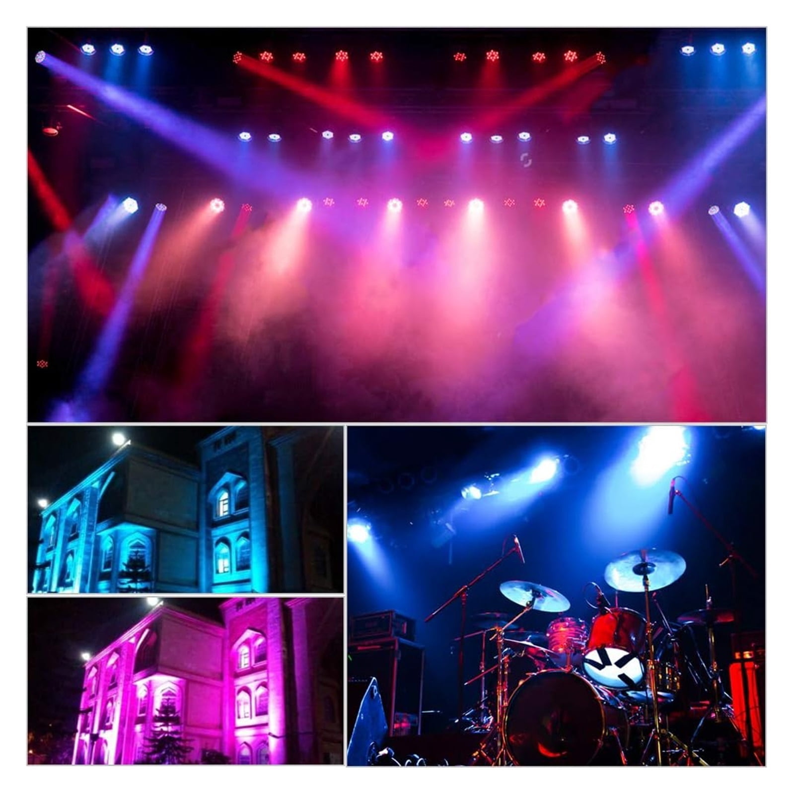 Aluminum 18x12w RGBW UV 4in1 LED Par Light 4-Color Par Light RGBW UV Stage DJ Lighting Equipment ,Easy to Install