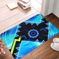 thumbnail image 5 of Lsque Geometry Dash Pattern Doormat, Durable Flannel Fabric, Waterproof Stain and Fade Resistant, Low Profile,Indoor Outdoor Door Mats, Easy Clean Patio Entrance Mat, 16x24in, 5 of 8