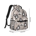 thumbnail image 2 of Salouo Cartoon Bear Brown Print Laptop Backpack 16.5'' Daypack Carry On Backpack for Men Women Outdoor Bag Laptop Sleeve and Dual for Weekender/Business/Hiking-One Size, 2 of 6