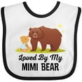 thumbnail image 3 of Inktastic Mimi Bear Loves Me Grandbaby Boys or Girls Baby Bib, 3 of 4
