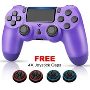 NETNEW Wireless Game Controller Compatible with PS4/Slim/Pro with Upgraded Joystick - Purple