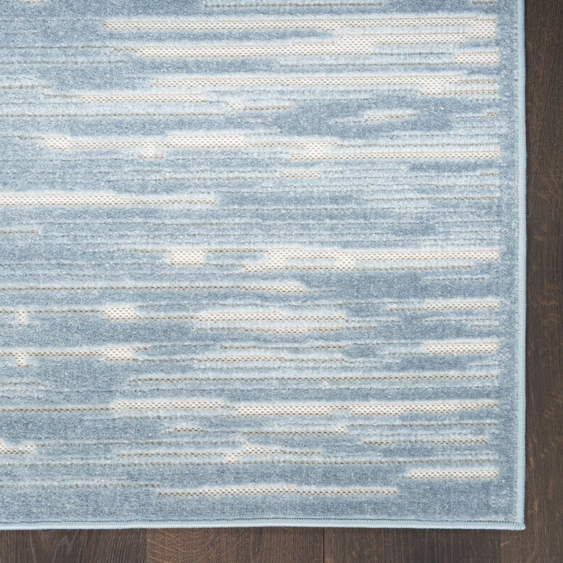 Nourison Casual 5'3" x 7' Blue Modern Indoor Rug