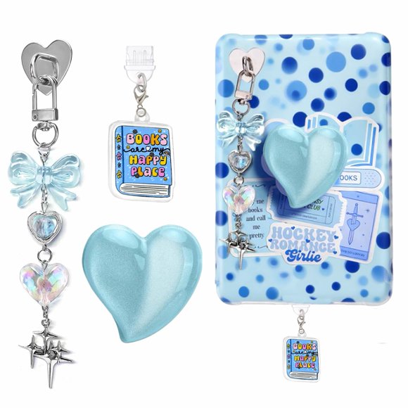 Set de dijes con temática de libros para accesorios Kindle ANKUAITIAN