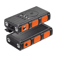 thumbnail image 3 of Mr. Gadgets Solar Magpower, Banco De Energia, 30,000mah, Carga Rapida, Power Bank Inalambrica Qi, 4 Cables Integrados, Bateria Portatil, Energia Sustentable, Linterna, Brujula Integrada Color Naranja, 3 of 8