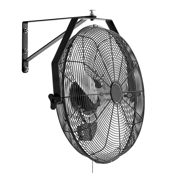 18" High Velocity Wall Mount Fan,4000 CFM Industrial Fan with 3 Speed Settings,Heavy Duty Garage Fan for Warehouse,Workshop,and Commercial Use