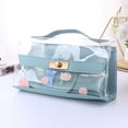 thumbnail image 2 of Creative Transparent Pencil Case Simple Large Capacity Pen Storage Bag Portable Stationery Pouch Cosmetic Bag, 2 of 6