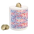 thumbnail image 2 of Geometric Piggy Bank, Trippy Abstract Watercolor Mix Funky Structured Hand Drawn Print, Ceramic Coin Bank Money Box for Cash Saving, 3.6" X 3.2", Multicolor, by Ambesonne, 2 of 4
