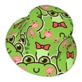 thumbnail image 3 of Bingfone Cute Green Frog Bucket Hat For Men Women,Packable Reversible Printed Sun Hats,Fisherman Outdoor Travel Hiking Beach Caps, 3 of 9