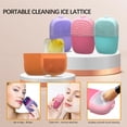 thumbnail image 4 of Qarigey Bandeja de hielo, masajeador facial, dispositivos de rodillo, salón de casa, herramientas de belleza multiusos para niñas, Tratamientos faciales Naranja, 4 of 6