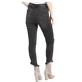thumbnail image 2 of Seven7 Women's Black Skinny High-Rise Frayed Hem Ankle Jeans Size 4, 2 of 4