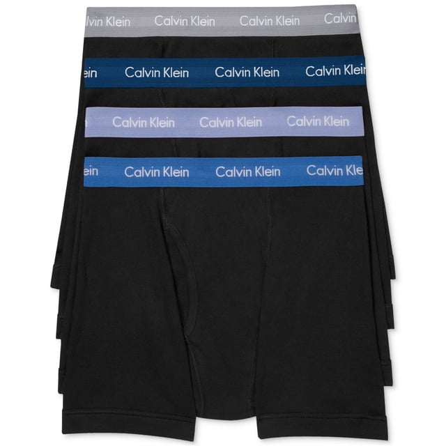 Calzoncillos tipo bóxer Calvin Klein para hombre, paquete de 4, multicolor, mediano Calvin Klein Calzoncillos boxer