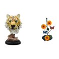 thumbnail image 1 of Dispensador de toallas de papel con forma de cabeza de tigre, figura de animal, artesanía moderna, estatua vertical para entrada, sala de estar, estan, 1 of 8