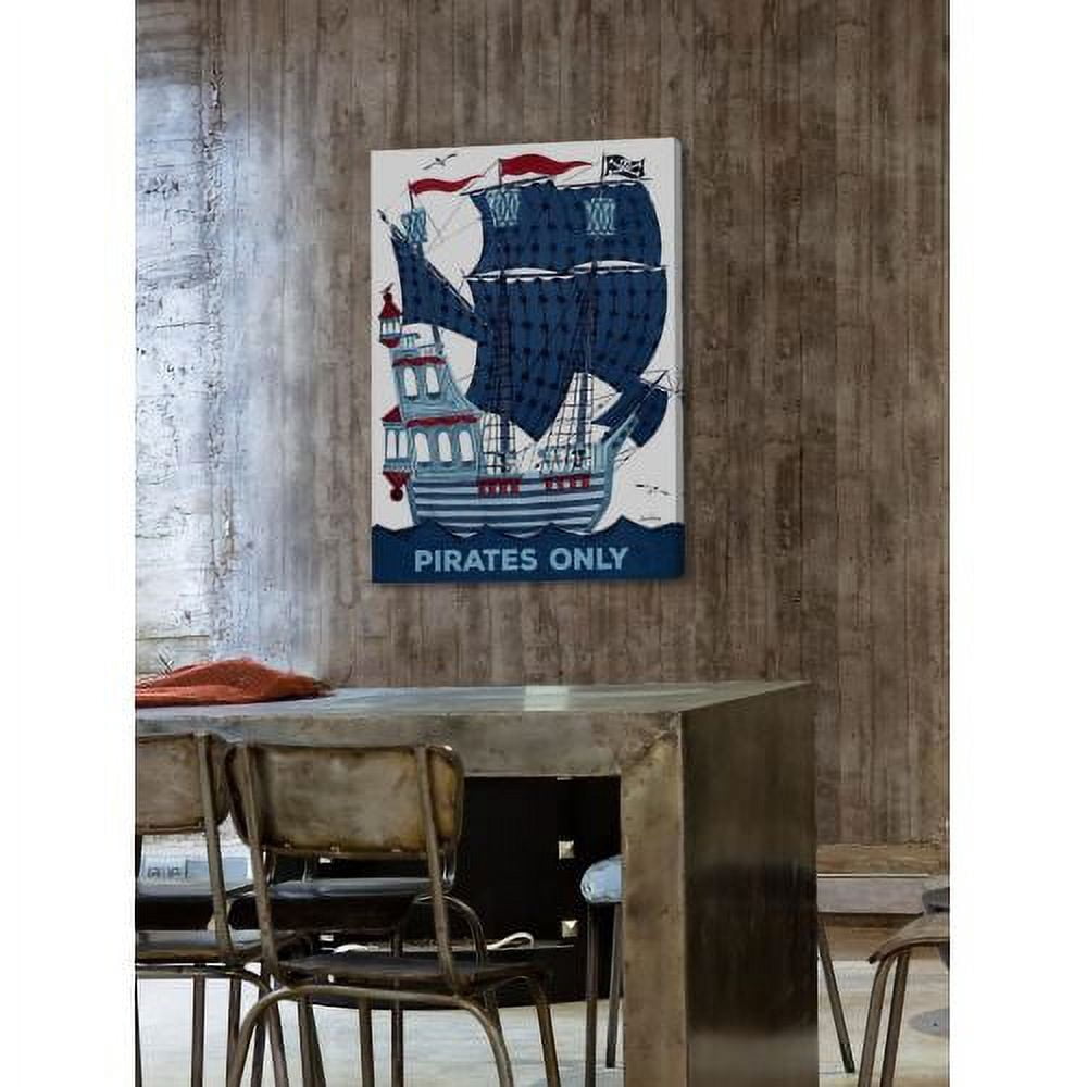 "Pirates Only" Painting Print on Wrapped Canvas