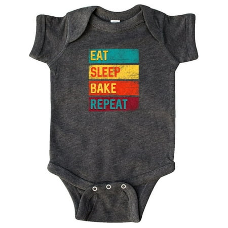 

Inktastic Baking Gift Eat Sleep Bake Repeat Gift Baby Boy or Baby Girl Bodysuit