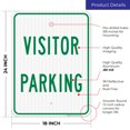 thumbnail image 3 of Visitor Parking Sign, 18x24 Reflective Aluminum EGP, 3 of 8