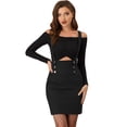 thumbnail image 1 of Día de San Patricio Falda De Tirantes Rectos De Cintura Alta De Traje De Navidad Para Mujer Negro XL, 1 of 6
