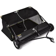 Dextrus 42 in Tow Behind Lawn Sweeper Leaf Collector for Garden Grass Lawn 12 Cu ft Capacity Tractor assembly