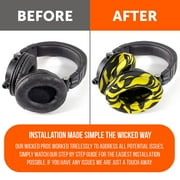 Wicked Cushions Replacement Earpads for ATH M50X M40X M30X Headphones & More | Upgraded Thickness, Enhanced Comfort