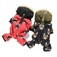 thumbnail image 4 of Pet Dog Clothes Warm Four-legged Jackets with Buckle Fashion Printed Cat Dog Clothing, 4 of 6