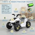 thumbnail image 5 of Aimee Lii 6V Kids Electric ATV, Kids Four Wheeler, ATV for Kids Ages 4-8, White, 5 of 7