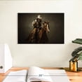 thumbnail image 3 of Elephant Stock Gun Toting Cowboy Wall Art - Horizontal Canvas Wall Art - Living Room Wall Decor - Our America Canvas - Brown And Black Decor - 12" x 8", 3 of 8