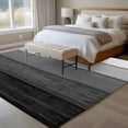 thumbnail image 4 of 5'x8' Area Rugs, Black Grey Ombre Indoor Outdoor Area Rug for Living Room Bedroom, Farmhouse Vintage Wooden Striped Washable Bathroom Rugs Kitchen Floor Carpet Mats Home Decor Aesthetic, 4 of 8