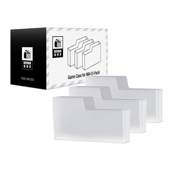 Estuche para Juegos RepairBox para N64 Paquete de 3 Plásticos Duraderos