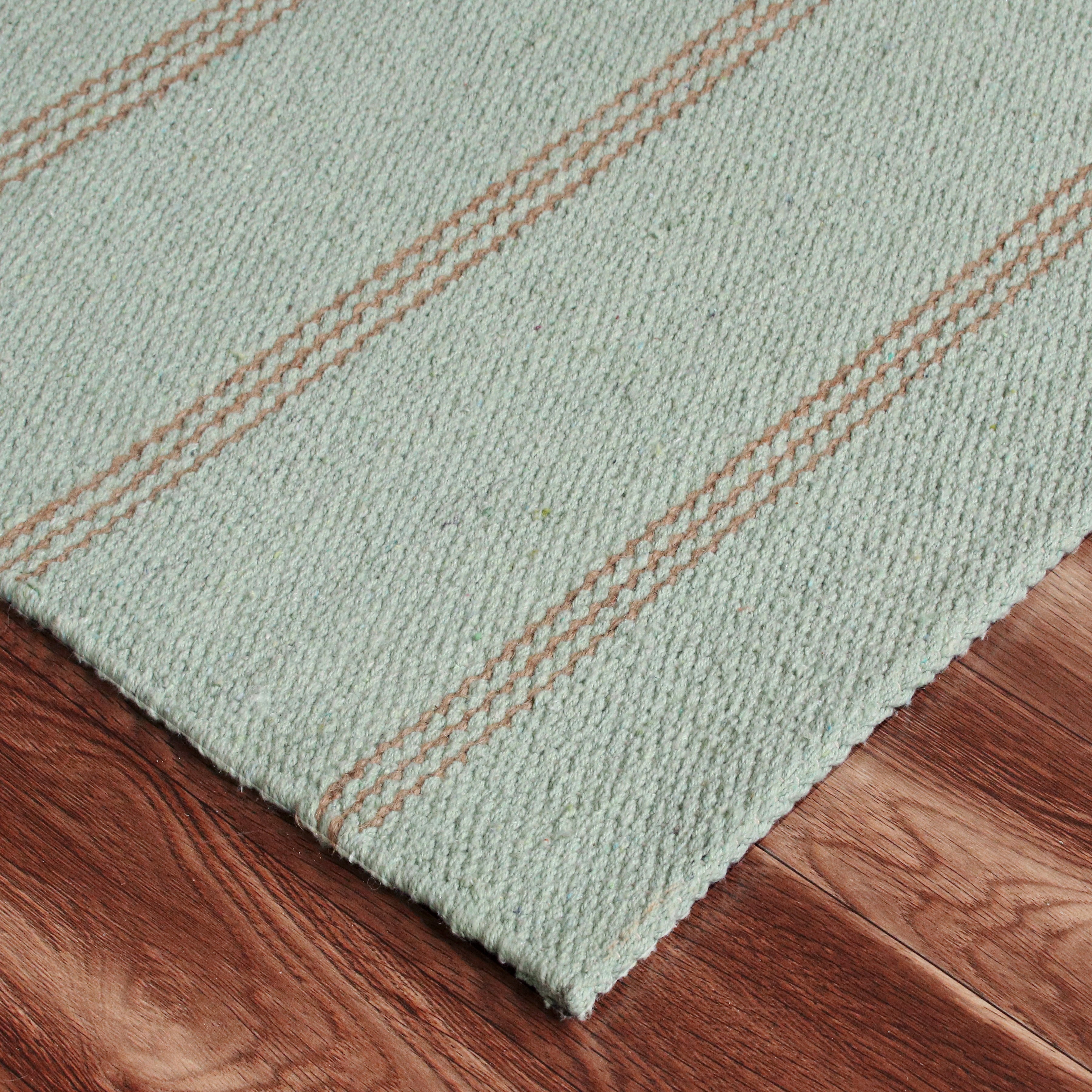 Ox Bay Striped Hand-Made Area Rug, 12' x 9'