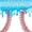 Blue Red, variant on Castle Fairy Blue Ice Cream Drip Twin Bedding 7-Piece, Watercolor Food Dessert Bedding Comforter Set, Blue Green Yellow