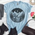 thumbnail image 2 of Bigfoot Playing Guitar T-shirt, Unisex Women's Men's Funny Bigfoot Guitarist Sasquatch Music Camping, Heather Light Blue, 3X-Large, 2 of 6
