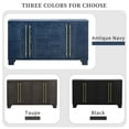 thumbnail image 6 of Harper & Bright Designs Storage Cabinet Sideboard with 4 Doors Large Storage Space Buffet Cabinet with Adjustable Shelves id Handles for Living Room and Dining Room, Antique Navy, 6 of 14