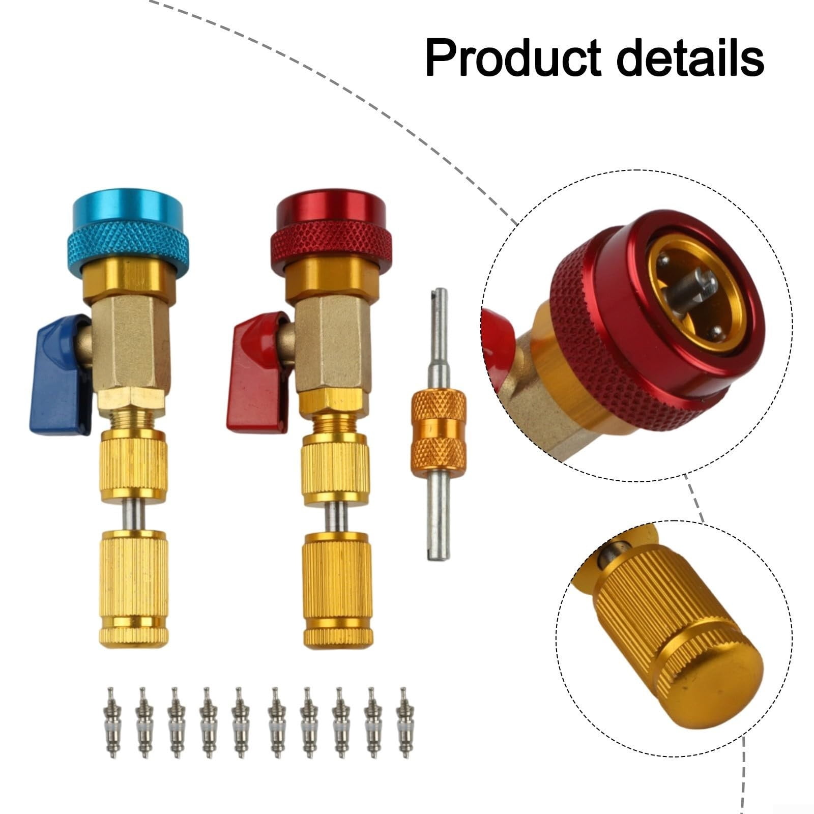 R134A Core Quick Remover Installer High Pressure Core Remover Tools Kit For R134A Refrigerant Conditioner System1pc