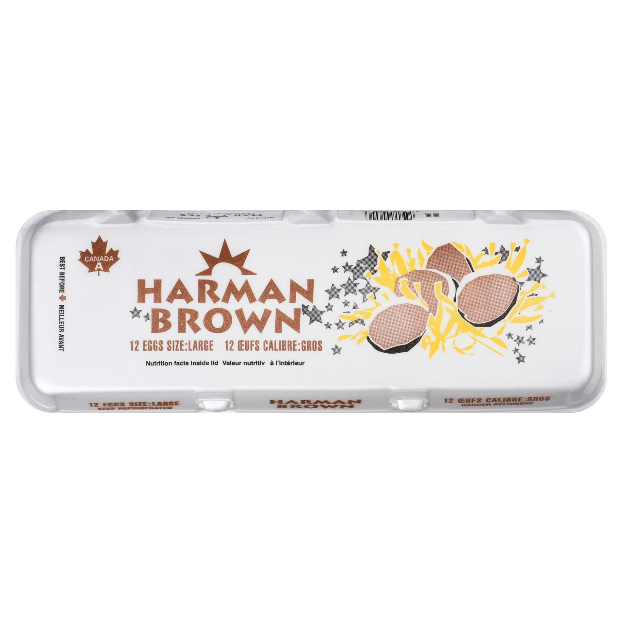 Harman Large Brown Eggs, 12 Pack