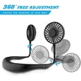 thumbnail image 4 of Ventilador portátil, mini ventilador USB, ventilador de cuello recargable (negro), 4 of 5