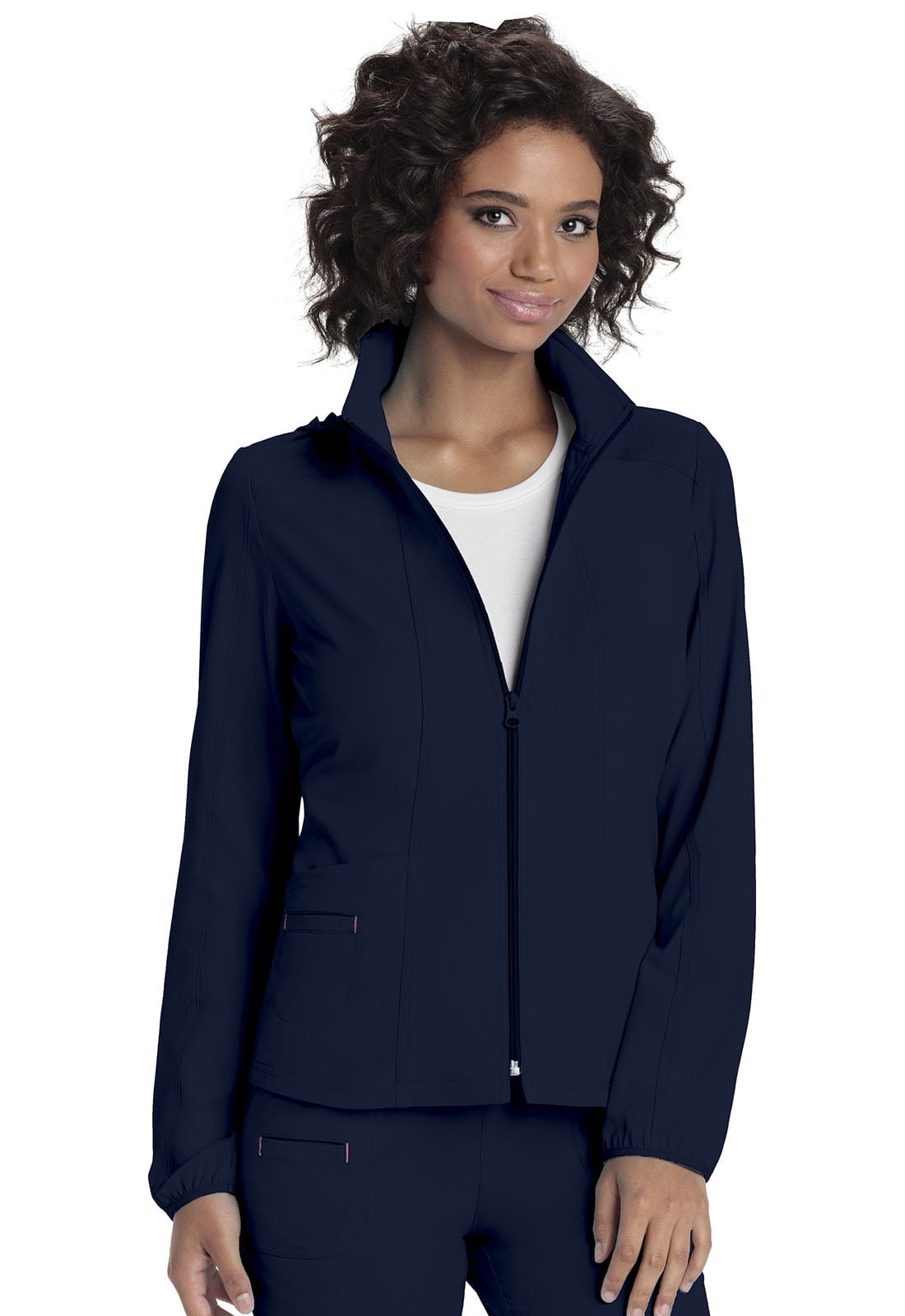 Navy Blue HeartSoul Scrubs Vest with Removable Hood HS500 NAYH 