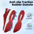 thumbnail image 4 of Zapatillas Slow Man Wide Toe Box para hombre rojas, talla 11.5, 4 of 6