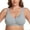 Gray, variant on Women's Cotton Bra Seamless Unlined Plus Size Comfort Full Coverage Bra 50D