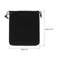 thumbnail image 2 of Uxcell 20 piezas Bolsas de Terciopelo con Cuerdas 4 x 4.7 Pulgadas Bolsas de Regalo para Joyería para Empaque de Joyería, Negro, 2 of 7