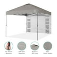 thumbnail image 4 of Best Choice Products 10x10ft Easy Setup Pop Up Canopy, Portable Tent w/ Side Wall, 1-Button Push, Case - Light Gray, 4 of 8