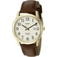 thumbnail image 1 of Reloj Analógico Easy Reader Timex TW2P75800 Resistente al Agua Banda Ajustable de Cuero Caja 38 mm Café/Dorado para Hombre Timex TW2P75800, 1 of 2