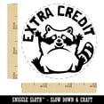 thumbnail image 2 of Extra Credit Raccoon Trash Panda Teacher Student Self-Inking Rubber Stamp Ink Stamper - Blue Ink - Small 3/4 Inch, 2 of 7