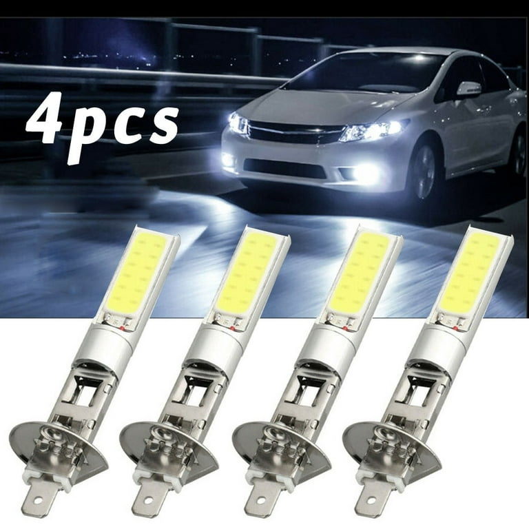 4pcs White H1 LED Headlight High Low Beam Light SMD Bulb Vehicle Lamp 100W  