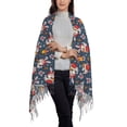 thumbnail image 2 of Sikiie Christmas Bunny A Shawl Wraps Big Scarf Tassel Fall Winter Thick Scarf Warm Shawl Women Fall Gifts, 2 of 8